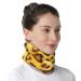 Willcom neck support for neck pain Support soft break for sleep align and stabilize vertebrae relieves pressure in the spine (M Leopard pattern) M Leopard patterns
