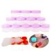 Greatforu 12 pieces 15 grams of jaws empty with lid transparent sampling cosmetic container 15ml plastic pot for cosmetic box cream lip balm and lotion free 12 pieces mini spatulas labels