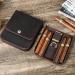LYGA Real Leather Portable Cigar Humidor Men's Business Cigar Bag Portable Multi-Functional Cigar Bag 4 Cigar Storage Bag. - Buy Online on GoSupps.com
