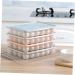 UKCOCO 2pcs Storage Box Plastic Pallet Plastic Tray Clear Egg Refrigerator Egg Holder Devil Crisper Travel Blue 30.2X21.5X4.2CM - Buy Online on GoSupps.com