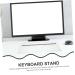 Buy Hemoblo 2-Piece Acrylic Keyboard Rest - Aesthetic Desk & Gaming Accessories | Slipproof Transparent Presentation Stand - 43x14cm - Buy Online on GoSupps.com
