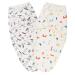 Vicloon Baby Swaddle Wraps 2 pcs Baby Swaddle Blanket 0-3 Months 100% Breathable Organic Cotton Fabric New Born Swaddle Wrap For Boy and Girl (Black)