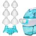 Nasal Dock & 3 Pairs Nasal Pillows Combo Compatible with Navage Nasal Care - High Grade Teal Nose Dock and Silicone Nose Pillows Compatible with Navage Nasal Irrigation System in White White Teal