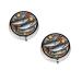 Fishing Bait Printed Mini Round Pill Box Pill Box 3 Compartment Medicine Pill Case Pill Organizer Travel Pillbox Portable Pill Box for Pocket Home Office Use