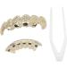 Buy Electroplated Hip Hop Dentures Set - Reusable Gold Tooth Decoration for Halloween & Festivals - Non-Fading Braces - Buy Online on GoSupps.com