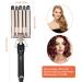 Buy 5 Barrel Curling Iron Wand - Dual Voltage 13mm Ceramic Tourmaline Hair Crimper & Portable Waver (Gold) | Adjustable Temperature Quick Heat - Buy Online on GoSupps.com