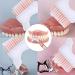 Double Head Plastic Denture Brush - 4 Pack | Effective Cleaning Brush for False Teeth - International Shipping Available - Buy Online on GoSupps.com