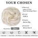 SARLA 2PCS Synthetic Messy Hair Bun Scrunchies in Platinum Blonde - Updo Hair Extensions for Women and Girls - Buy Online on GoSupps.com