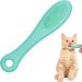 Cat Chin Brush - Grooming Chin Scrubber Soft Chin Brush | Non-Slip Cleaning Brush Finger Multifunctional Pet Supplies for Cats Green - Buy Online on GoSupps.com