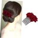 Ipetboom 1pc Wedding Rose Flower Hair Comb Wedding Comb Bridal Headpiece Bridal Hair Clip Hair Jewels for Women The Rose for Women Hair Accessory for Women Floral Comb Jewelry Bride Flowers - Buy Online on GoSupps.com
