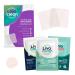 Livaclean (120 Count 3 Pack) Mixed bundle of Regular (48) Salicylic Acid (36) and T.Tree (36) Hydrocolloid Patches + 10 Count Large Square Patches 130 Count Mixed Pack