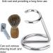 Stainless Steel Shaving Stand for Men's Razor and Brush - Ideal for Home, Salon, and Travel Use - Compatible with Various Razor Types and Sizes - Buy Online on GoSupps.com