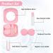 Travel-Friendly Pink Contact Lens Case with Mirror | Protective Cover & Hygienic Container for Contact Lenses - Buy Online on GoSupps.com