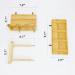 Parrot Climbing Ladder Playground with Swing & Stand - Bird Cage Chew Toy Set for Small Birds & Hamsters - Buy Online on GoSupps.com