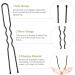 Zeberine 100Pcs Black U Shaped Hair Pins for Buns with Storage Box - 2.4 inch | Women's Bun Hair Pins - Buy Online on GoSupps.com