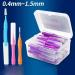 40pcs Interdental Brush Set - I Shape Handheld Oral Hygiene Tool - Travel Pink 0.7mm - Perfect for International Shipping - Buy Online on GoSupps.com