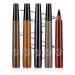 2024 New Magic Eyebrow Pencil Waterproof Microblading Eyebrow Pencil Contouring Pen 4 Tipped Precise Brow Pen Fine Stroke Microblading Eyebrow Pencil Creates Natural Makeup Effect (E-5Pcs) (E-5Pcs One Size) One Size E-5pcs