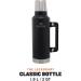 Stanley Classic 1.9L Thermos Bottle - 45 Hours Hot or Cold - Stainless Steel BPA-Free Dishwasher Safe Matte Black - Buy Online on GoSupps.com