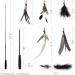 SONGWAY Interactive Cat Feather Toys - 7 Pcs Set with Retractable Wand and Teaser Refills for Indoor Cats and Kittens - Buy Online on GoSupps.com