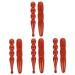 Minkissy 8 pieces acupuncture rod per tool. Points of points Gartenornaments Fish Home Fools Acupuncture point massage device skin care tool massage roller stick massage accessories foot equipment wood