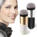 Soft Foundation Powder Brush Set - 2-Piece Make-Up Tool | White Gold & Black Silver | Perfect Gift Idea - Buy Online on GoSupps.com
