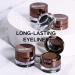 Maketopyzn Waterproof Dual-Ended Eyeliner Gel & Eyebrow Powder Set - Long-Lasting Double Colors (Black+Brown) with Mirror and Brush - Buy Online on GoSupps.com