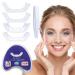 Fluktrix 2 pairs of artificial teeth cosmetic upper and lower artificial teeth temporary tooth whitening veneer dentures for self -confident smile for men and women unit size