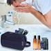 Waterproof Toiletry Bag for Men & Women - Travel Wash & Shaving Bag in Blue - Buy Online on GoSupps.com