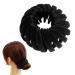 Nest Hair Clips - Short Hair Accessory Curly Hair Solution | Non Slip Straight Hair Fashion Clip Multifunctional Ponytail Bun Maker Clip Hairpin Long Hair Tool for Ladies Girls 2.4 Inches Black