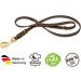 CopcoPet Fat Leather Leash with Brass Snap Hook & Ring - Black 1.35m x 10mm | Durable Dog Leash for International Shipping - Buy Online on GoSupps.com