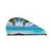 Tahiti Beach SamLng Coral Velvet Dry Hair Cap Perfect for Home Travel Pool Parties Beaches Baths and More