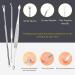 Verdant Touch Portable Blackhead Needle Set Blackhead Needle Set Stainless Steel Aluminum Box Portable Blackhead Extractor Tool Kit for Men Women - Buy Online on GoSupps.com