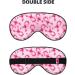 Breast Cancer Awareness Print Sleep Eye Mask - Soft Blindfold with Elastic Strap for Travel & Night Sleep - Buy Online on GoSupps.com