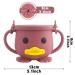 Silicone Snack Cup for Toddlers | Spill-Proof Baby Food Container | BPA-Free Dishwasher Safe - Blush - Buy Online on GoSupps.com