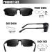 Dynamic Ultralight Bifocal Sports Sunglasses for Men UV 400 Protection Wrap Around Semi Rimless Ideal for Driving Running & Fishing 2.5x Magnification Black - Buy Online on GoSupps.com