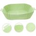 Cabilock Air Fryer Pan Air Fryer Silicone Liner Non-Stick Silicone Pot Reusable Square Cooking Pot Green 24X19.5X5CM - Buy Online on GoSupps.com