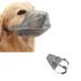 Muzzle for dogs breathable mesh muzzle for large dogs muzzle medium dogs adjustable dog muzzle for small medium -sized and large prevents biting chewing and barking (gray m) gray m