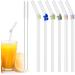 Abizarch 6Pcs Drinking Straws Reusable Clear Glass Drinking Straws with Cleaning Brush Cute Flower Tortoise Heart Straws Heat-Resistant Smoothie Straws for Smoothies Tea Juice Milkshakes ZHAZHAMO - Buy Online on GoSupps.com