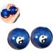 JECOMPRIS Asian Hand Meditation Bell & Baoding Balls - Jade-Ei Massage & Health Balls for Relaxation | Cloisonn Fitness MX2PCS Blue - Enhance Wellness & Stress Relief - Buy Online on GoSupps.com