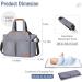 Lekebaby Large Baby Changing Bag - Stylish Nappy Bags for Mom and Dad - Travel Tote with Changing Mat - Quilted Grey - Buy Online on GoSupps.com