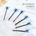 Bartosi Blue Fabric Butterfly Hair Clips - Pack of 6 | Wedding Hair Accessories for Women and Girls - Buy Online on GoSupps.com