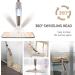 Microfiber Spray Mop for Floor Cleaning - 3 Washable Pads, Handle Flat Mop with Sprayer for Kitchen, Hardwood, Laminate & Ceramic Tiles - Dust Brown - Buy Online on GoSupps.com