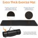 Amazon Basics 1/2-Inch Extra Thick Black Yoga Mat - Exercise Mat - Buy Online on GoSupps.com