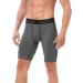 Roadbox Men's Compression Shorts 3 Pack - Cool Dry Athletic Underwear for Running & Gym - Black/Grey/Navy Blue - Large - Buy Online on GoSupps.com