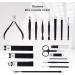 Keiby Citom Manicure Set 18pcs Professional Nail Clippers Kit Pedicure Care Tools-Stainless Steel Grooming Tools With Rose Gold PU Leather Case for Travel & Home (Pink) - Buy Online on GoSupps.com