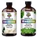 GV77ZF Essential Oil Two 4 Fl Oz (120Ml) Set - Pure Natural Vanilla Oil and Jasmine Essential Oil for Diffuser Humidifier Skin Care Home Fragrance Bath Hair Care Cleansing Massage Yoga DIY So