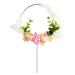 JINMURY Flower Cake Toppers for Birthday Party Wedding Cake Decoration Supplies Pampas
