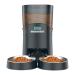 Automatic Cat Feeder for 2 Cats, HoneyGuaridan 6.5L/4.5L Pet Feeder for Cat&Dogs Dry Food Dispenser with Desiccant Bag, Stainless Steel Bowl 6 Meals 6.5L Blue