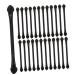 Baluue 25 Pcs Black Lip Balm Applicator Plastic Makeup Beauty Tool Kits Lipstick Brush