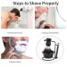 Professional Beard Shaving Set - Safe Shaving Brush Bowl Stand & Mustache Tools for Ultimate Grooming - Buy Online on GoSupps.com